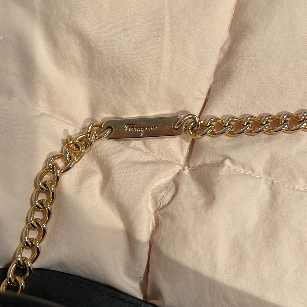 Ferragamo Diana Clutch, Gancini Clasp - Picture 9 of 15